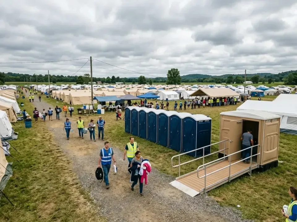 disaster-relief-camp-restrooms-010 — frequently asked questions, Dumpster & Portable Bathrooms Rental in North Crossett, AR